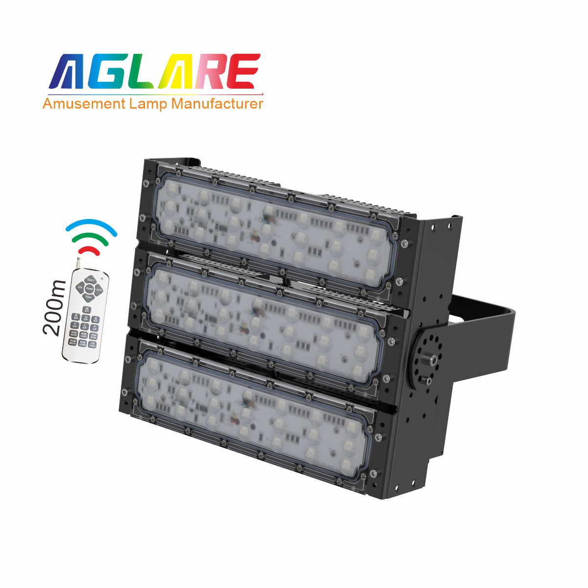 150W LED彩色泛光灯投光灯,变色户外射灯带？仄