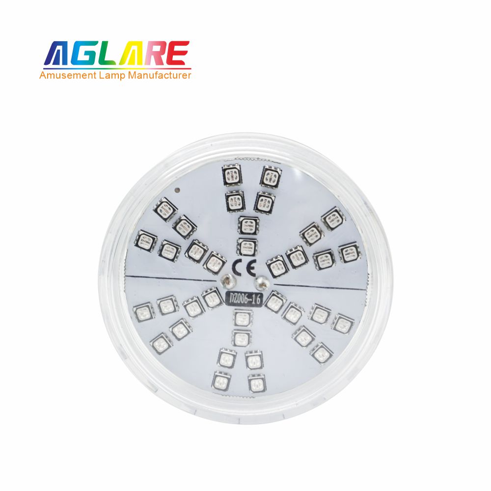 60mm RGB LED游乐场灯1-16自动程序旋转效果- AC24V， 42led
